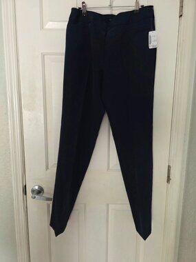 NWT Zac & Rachel Slim Leg Pull-On Dress Pants Navy Womens 8